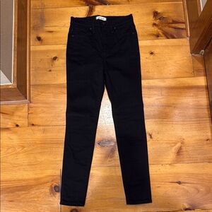 Women’s Madewell 10” High Rise Black Skinny Jeans NWOT Size 27